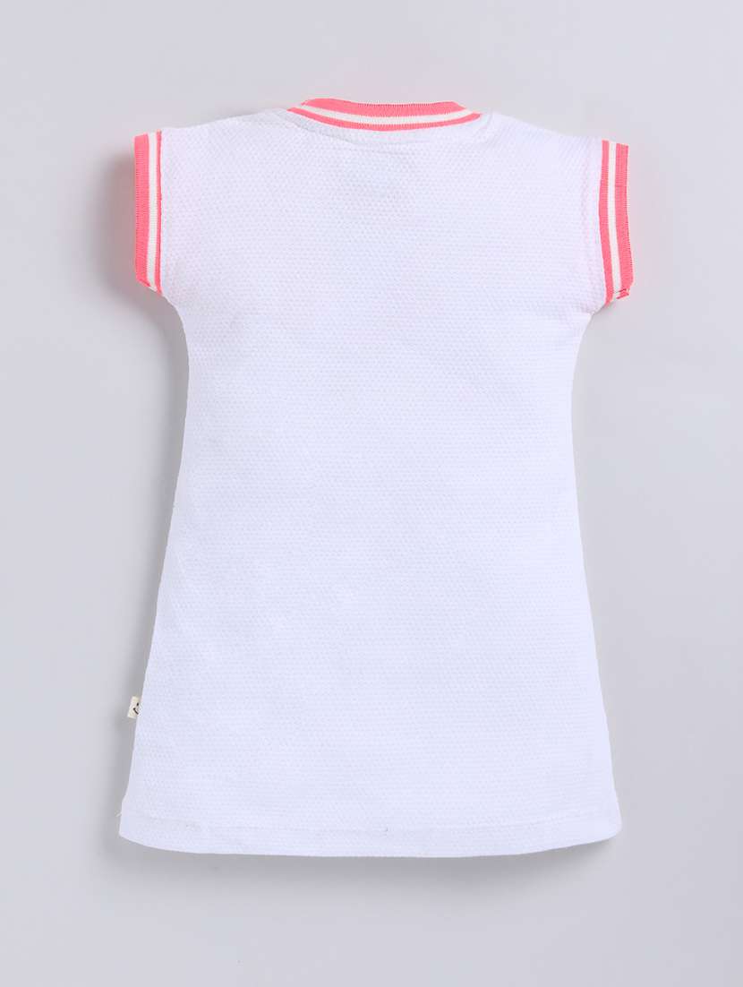 girls printed short sleeve t-shirt dress - 22354492 -  Standard Image - 1