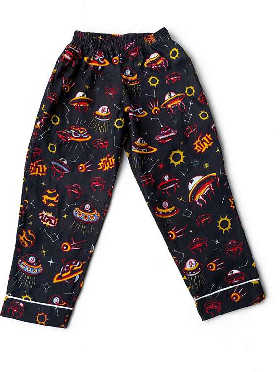 boys printed long sleeve nightwear pyjama set - 22354540 -  Standard Image - 4