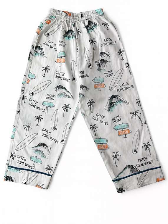 boys printed long sleeve nightwear pyjama set - 22354542 -  Standard Image - 4