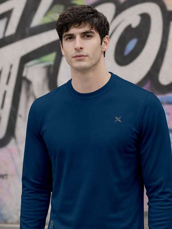 men pack of 4 solid long sleeve sports t-shirt - 22354781 -  Standard Image - 1