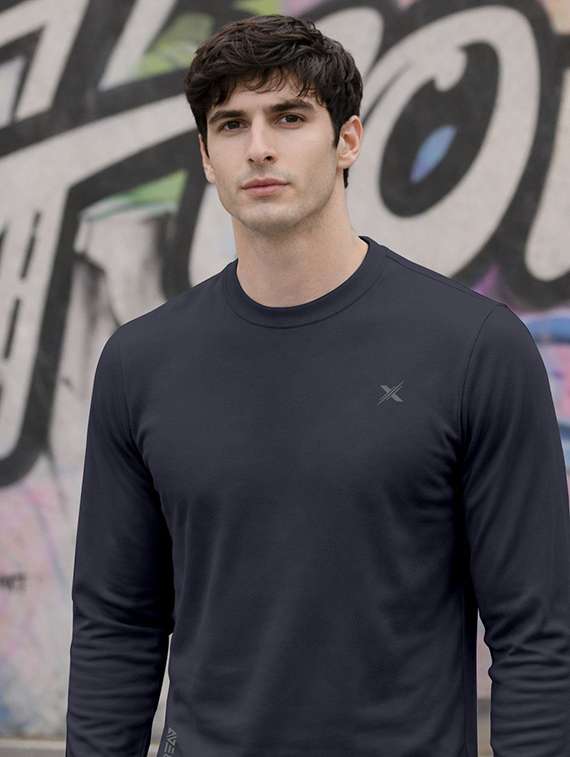 men pack of 4 solid long sleeve sports t-shirt - 22354848 -  Standard Image - 1