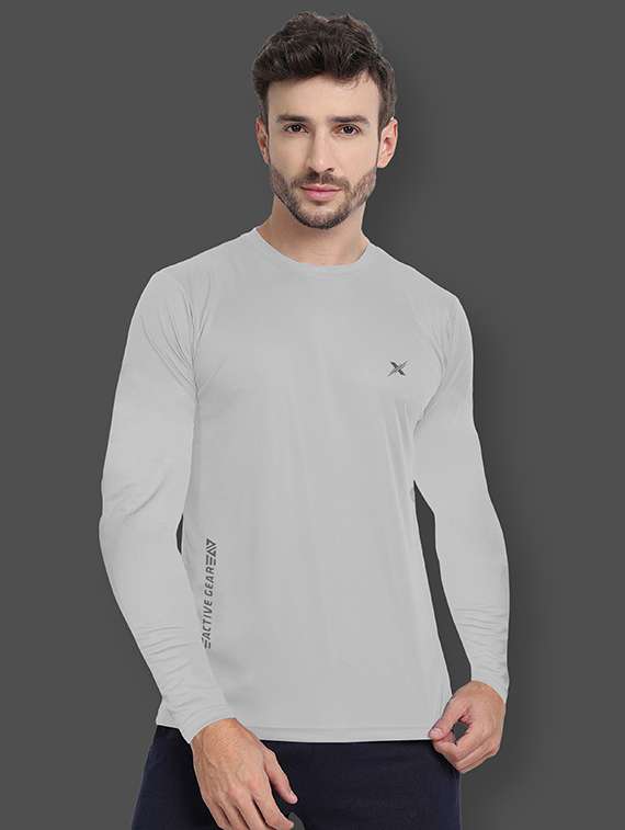 men pack of 4 solid long sleeve sports t-shirt - 22355027 -  Standard Image - 1