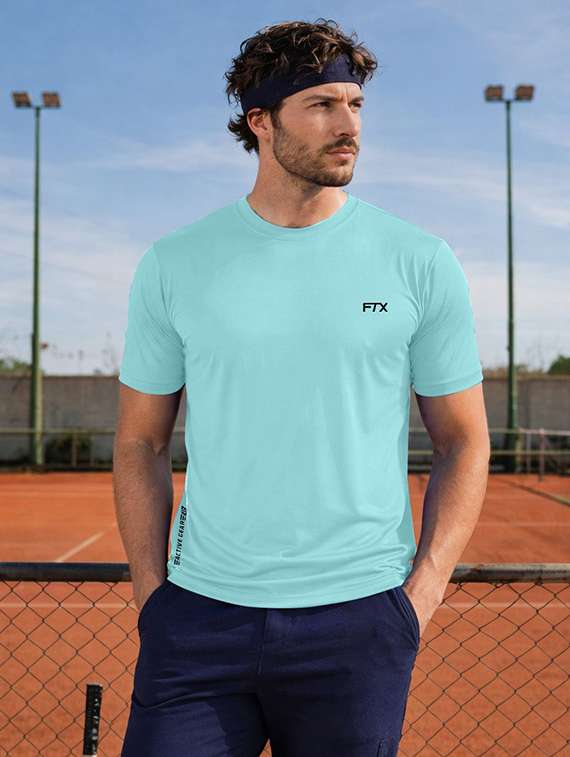 men pack of 2 solid short sleeve sports t-shirt - 22355066 -  Standard Image - 1