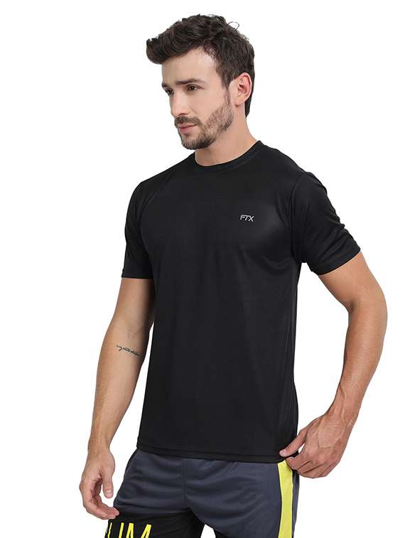 men pack of 4 solid short sleeve sports t-shirt - 22355099 -  Standard Image - 1