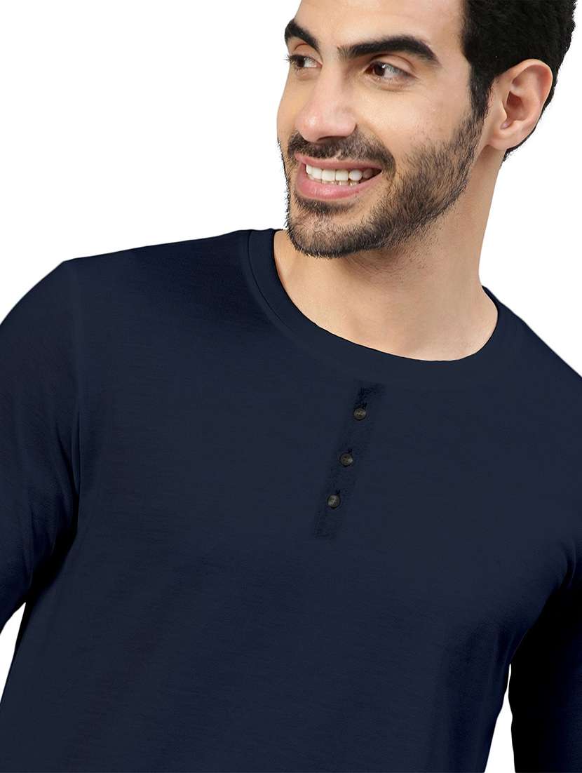 men solid long sleeve regular fit t-shirt - 22355238 -  Standard Image - 1