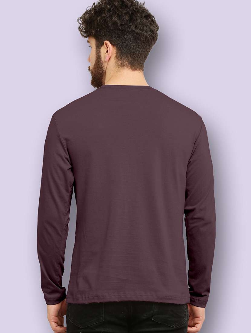 men solid long sleeves t-shirt - 22355329 -  Standard Image - 1