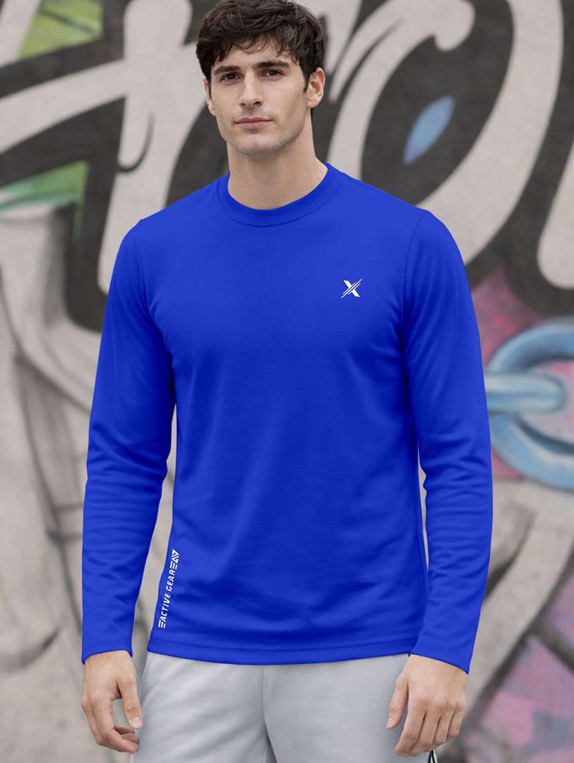 men pack of 3 solid long sleeve sports t-shirt - 22355483 -  Standard Image - 1