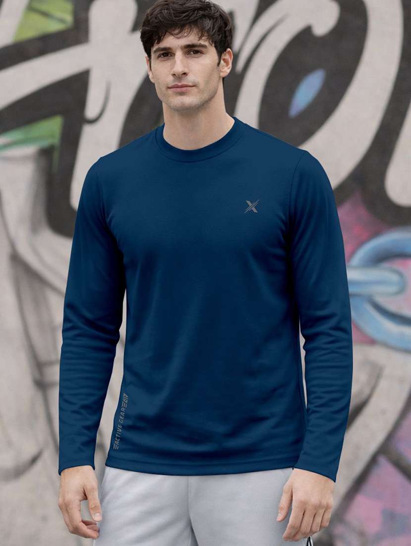 men pack of 3 solid long sleeve sports t-shirt - 22355505 -  Standard Image - 1