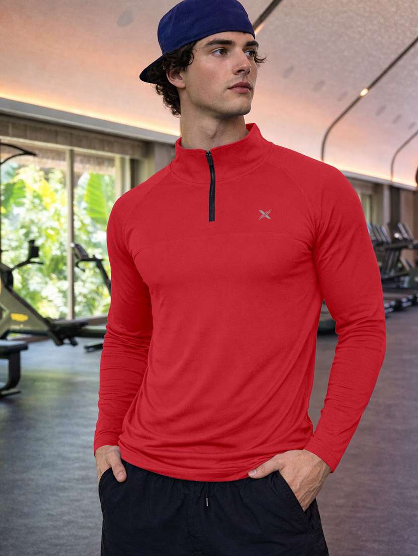 men pack of 2 solid long sleeve sports t-shirt - 22355693 -  Standard Image - 1