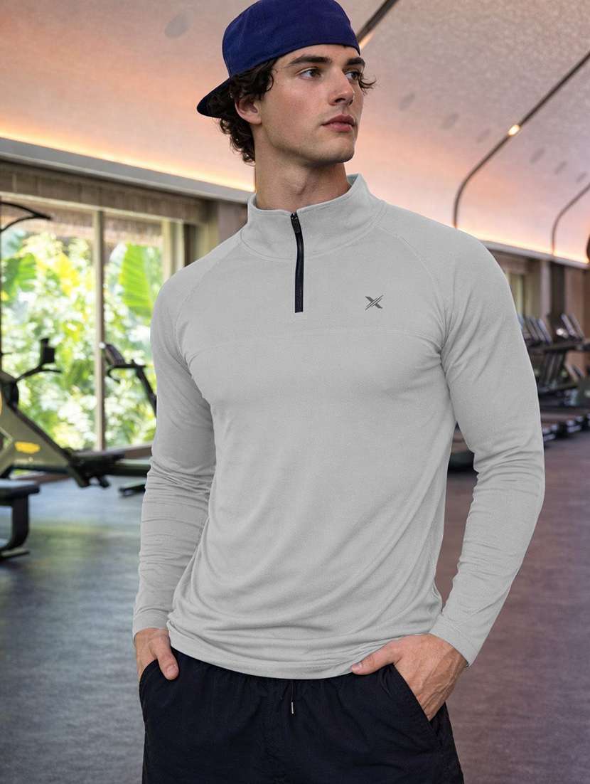 men pack of 2 solid long sleeve sports t-shirt - 22355712 -  Standard Image - 1