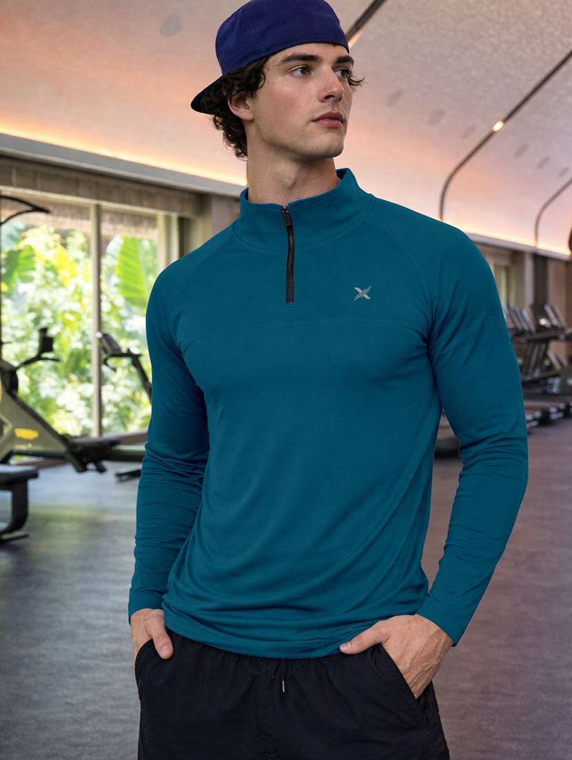 men pack of 2 solid long sleeve sports t-shirt - 22355730 -  Standard Image - 1