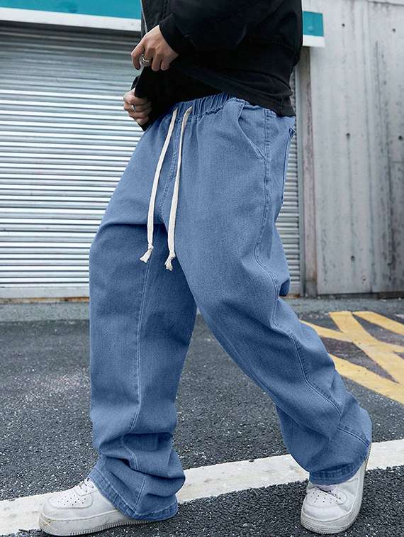 men solid mid rise jeans - 22355756 -  Standard Image - 1