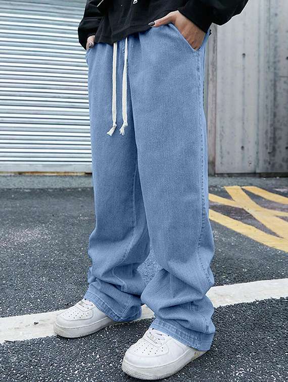 men solid mid rise jeans - 22355757 -  Standard Image - 1