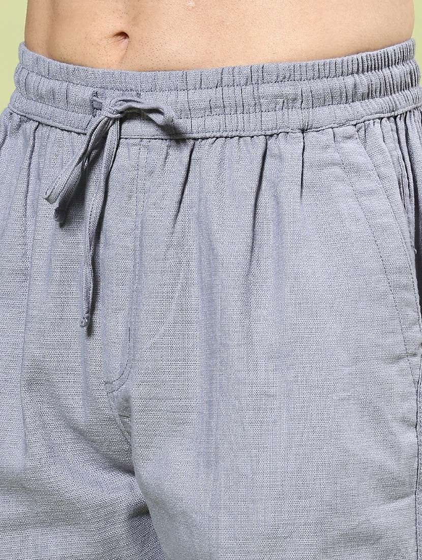 men grey cotton cargo - 22355850 -  Standard Image - 1