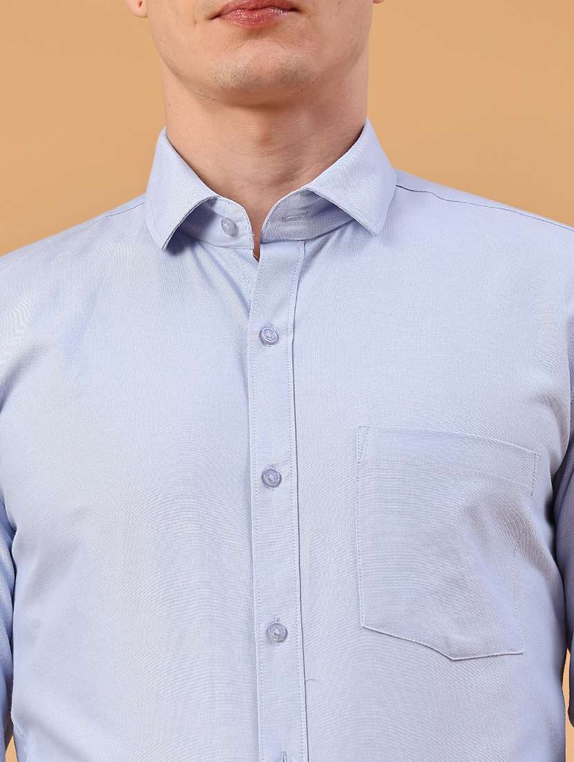 men solid long sleeve slim fit formal shirt - 22355886 -  Standard Image - 1