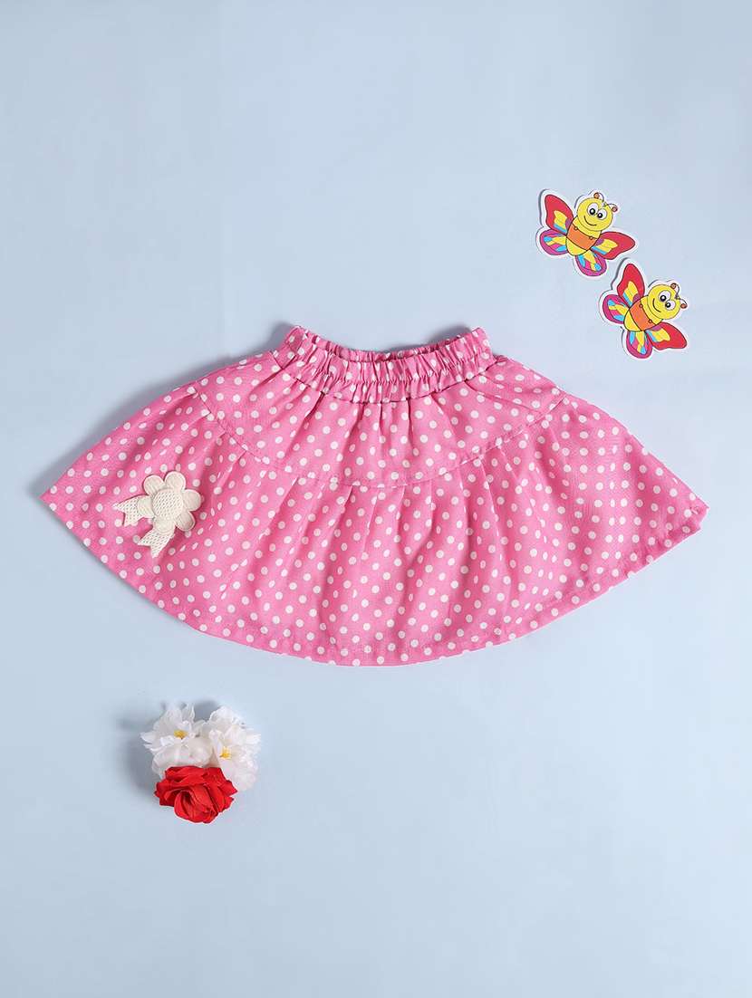 pink cotton skirt & top set coord - 22355907 -  Standard Image - 4