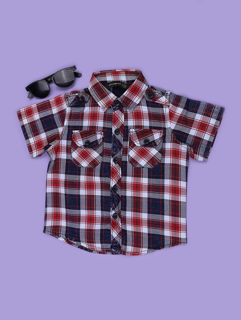 Boys Printed Short Sleeves Regular Fit Shirt - 22355922 -  Standard Image - 1