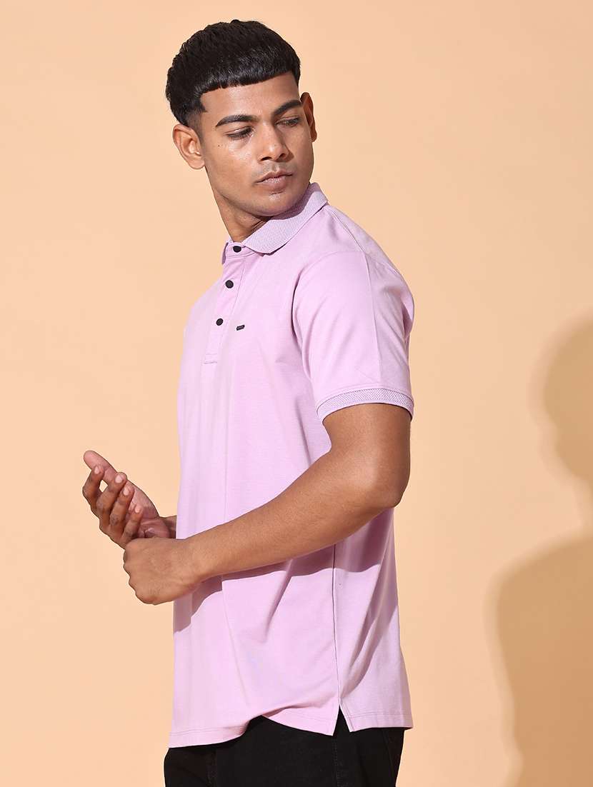 men solid short sleeve regular fit polo t-shirt - 22356189 -  Standard Image - 1