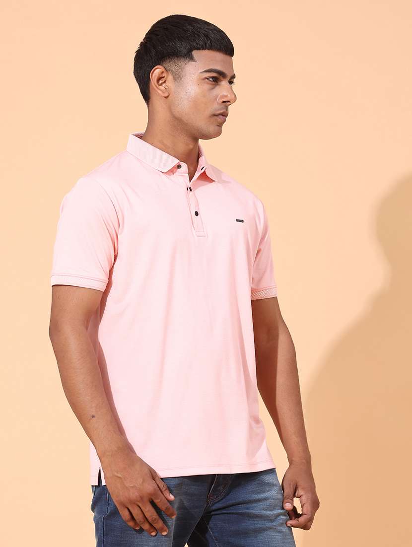 men solid short sleeve regular fit polo t-shirt - 22356193 -  Standard Image - 1