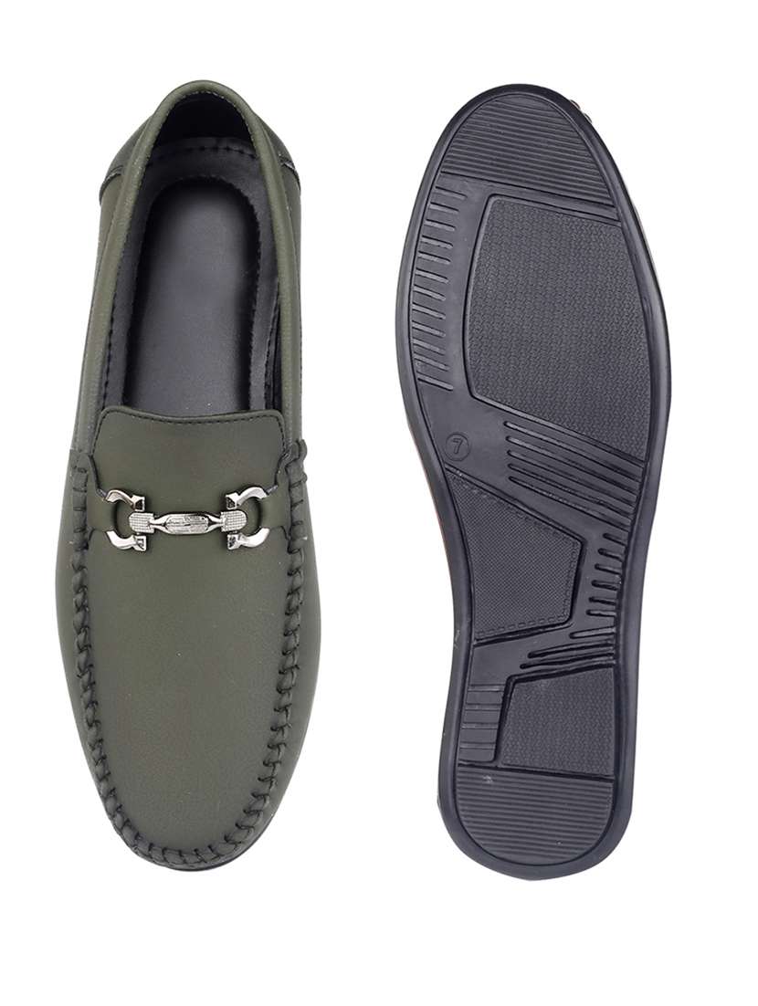 men solid slip on horsebit loafer - 22356518 -  Standard Image - 4