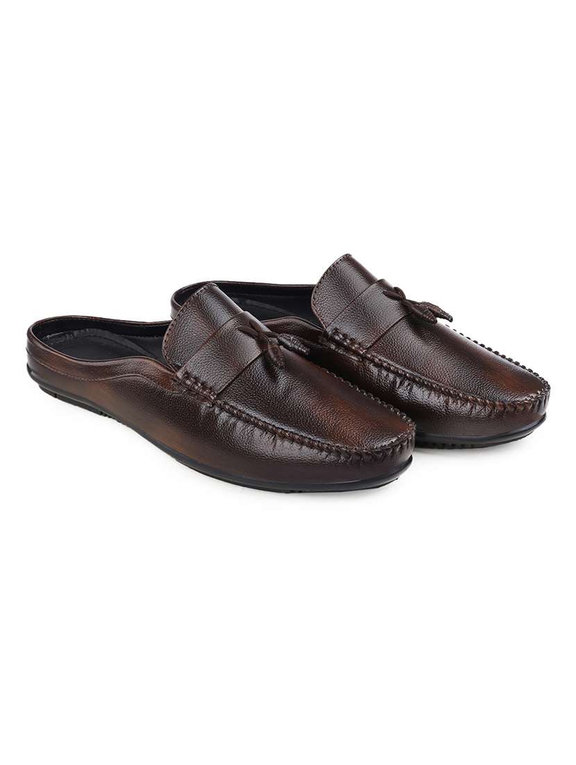 men solid slip on tassel details loafer - 22356535 -  Standard Image - 1