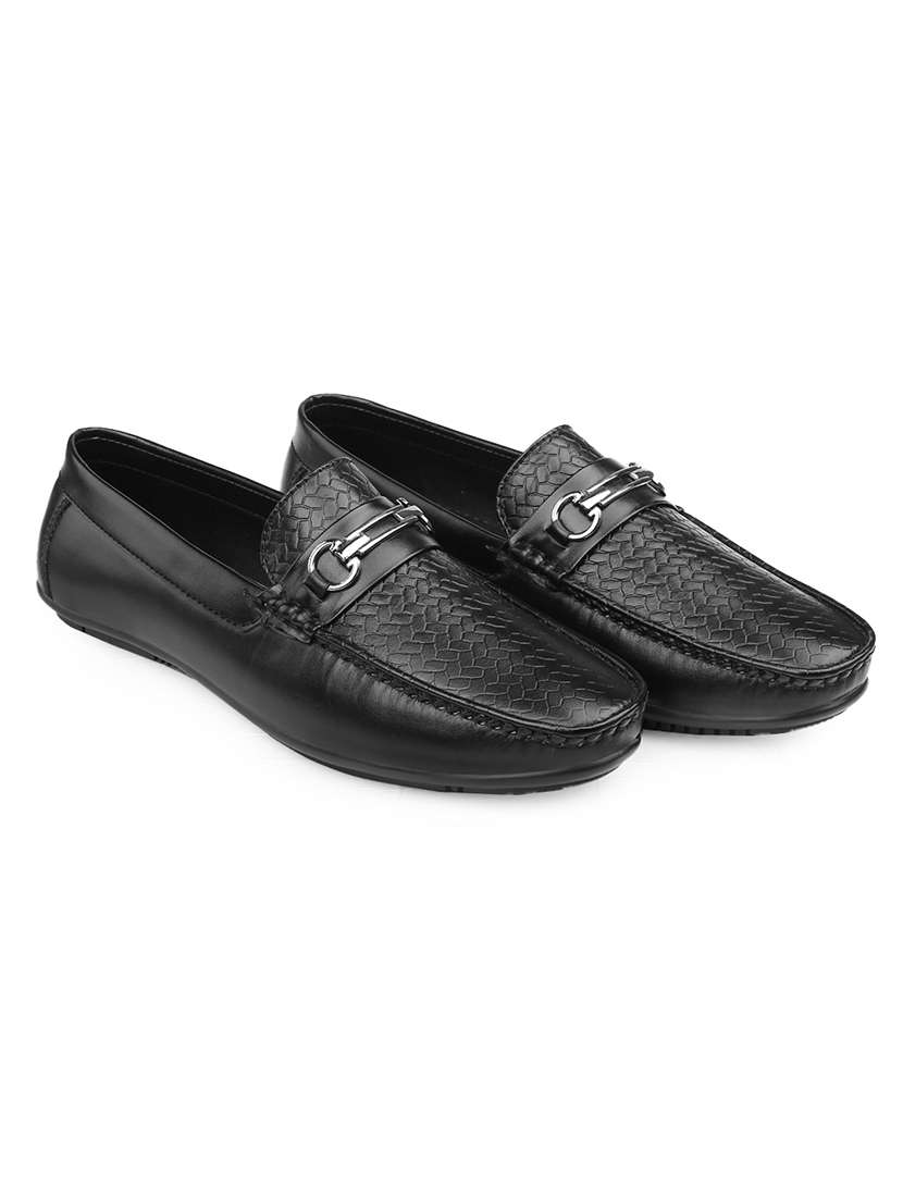 men textured slip on horsebit loafer - 22356537 -  Standard Image - 1