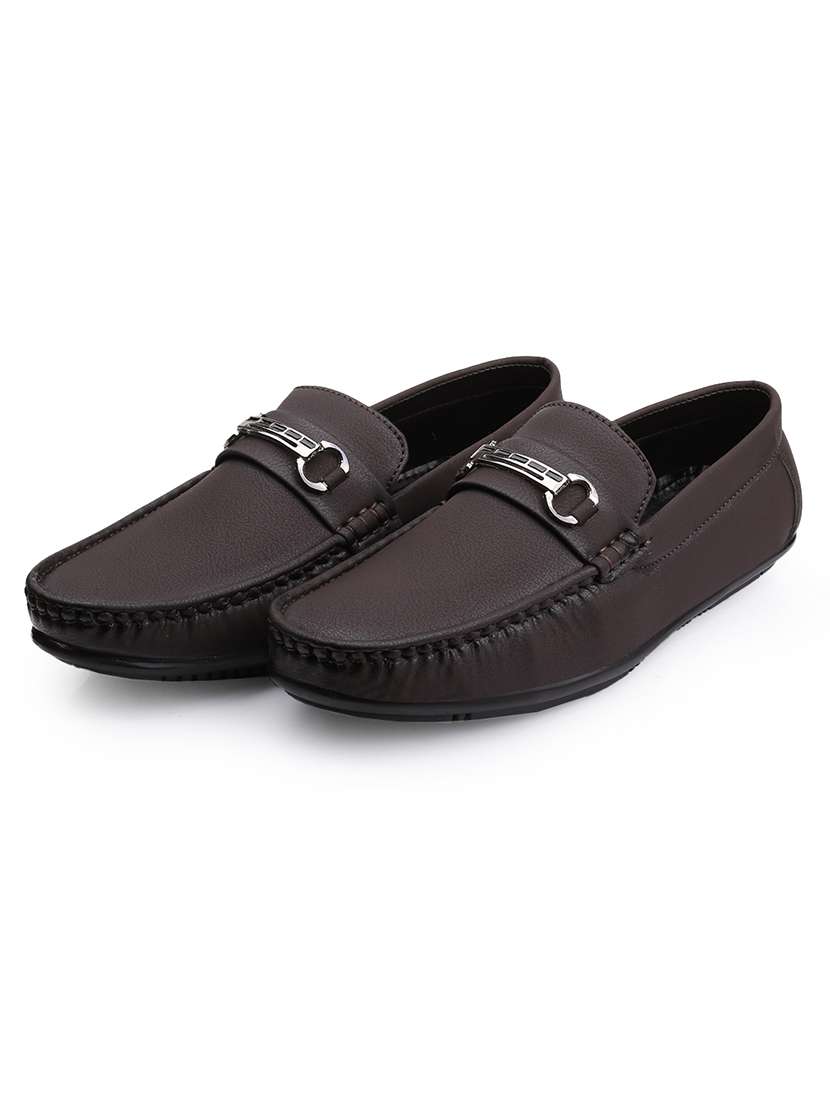 men solid slip on horsebit loafer - 22356549 -  Standard Image - 1