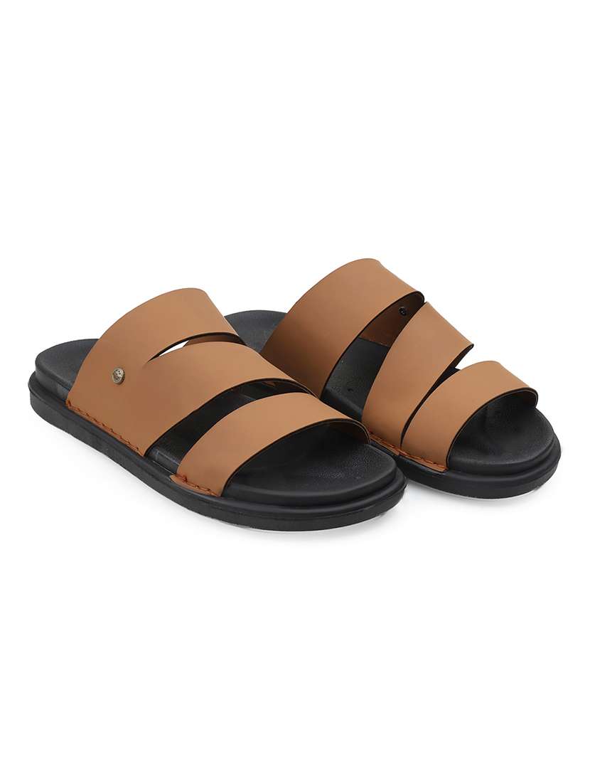 men solid slip on sandal - 22356556 -  Standard Image - 1