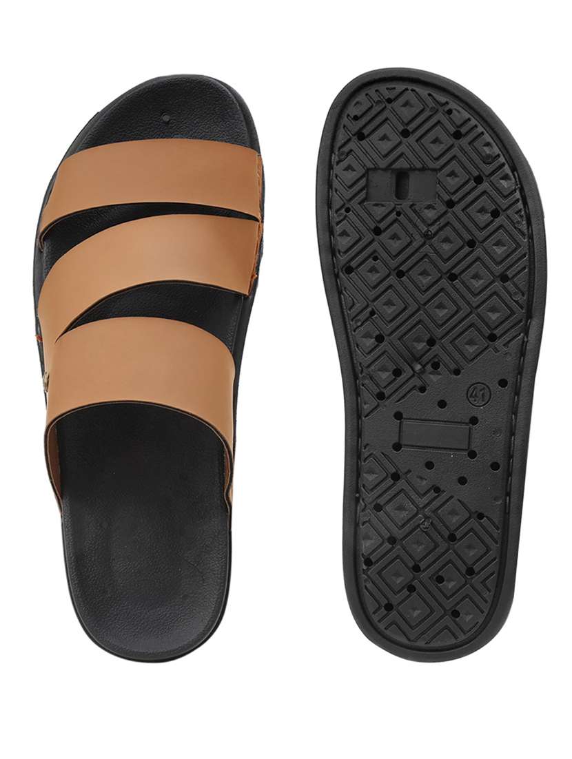 men solid slip on sandal - 22356556 -  Standard Image - 4