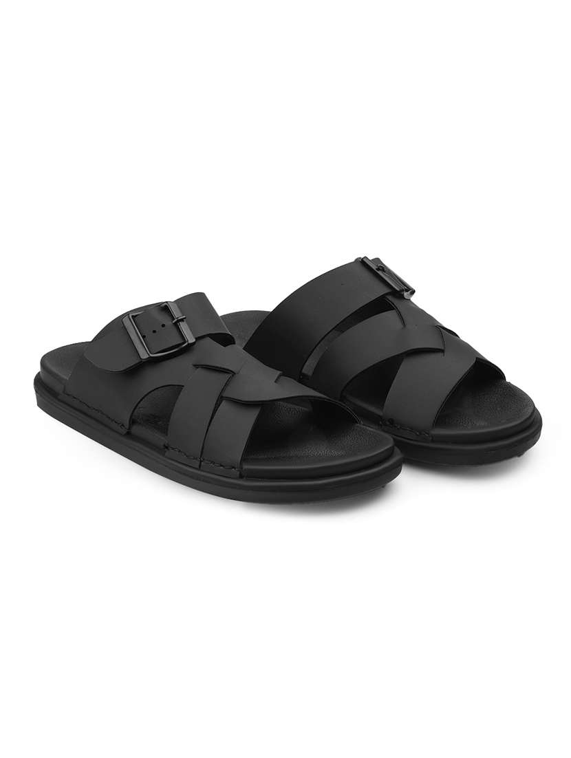men solid slip on sandal - 22356558 -  Standard Image - 1