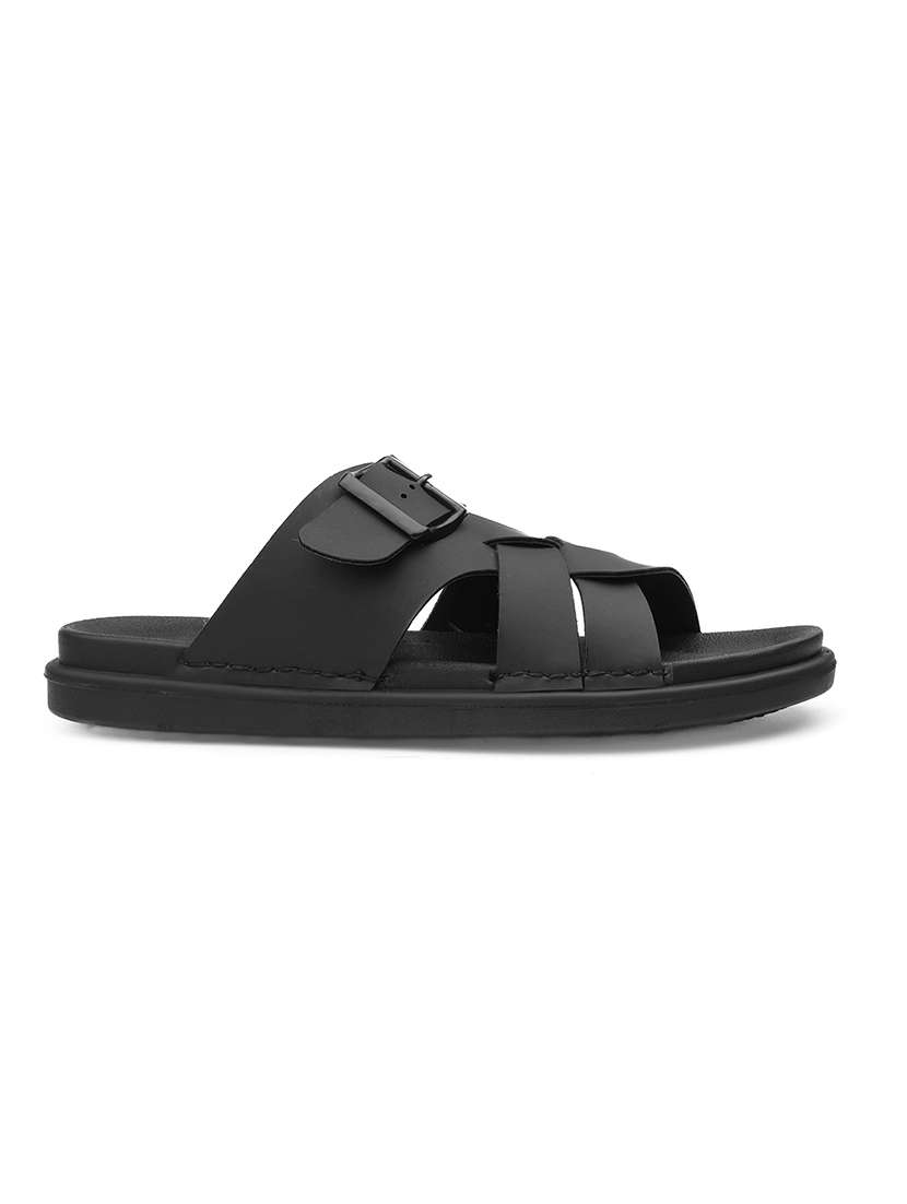 men solid slip on sandal - 22356558 -  Standard Image - 4