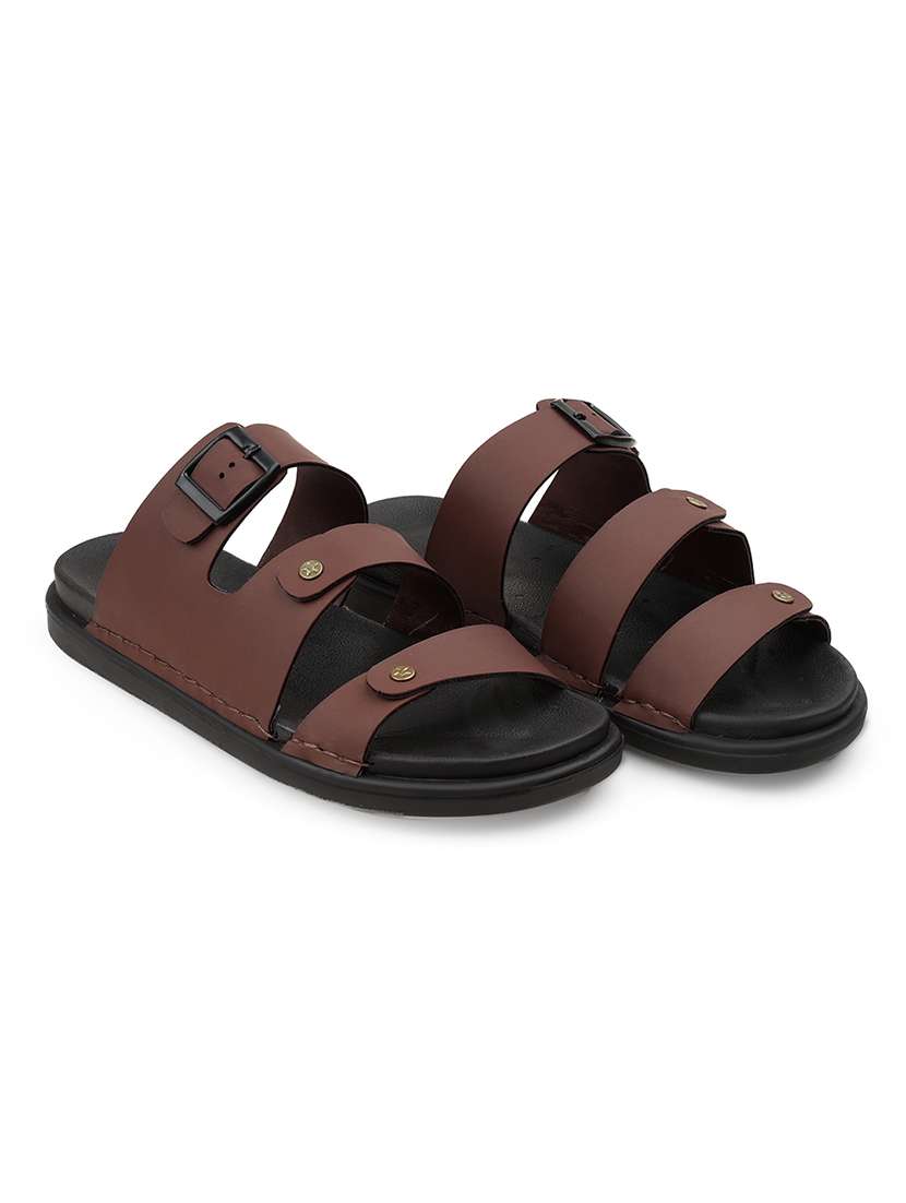 men solid slip on sandal - 22356563 -  Standard Image - 1