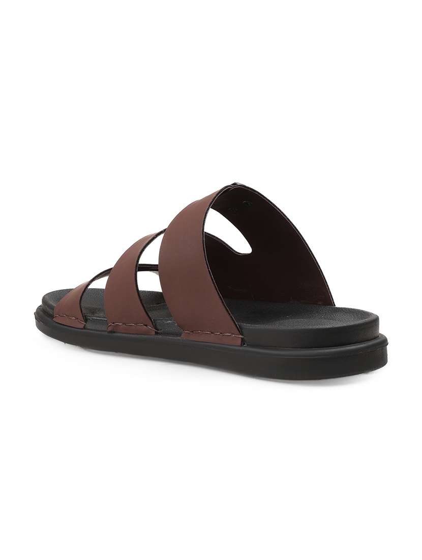 men solid slip on sandal - 22356563 -  Standard Image - 4