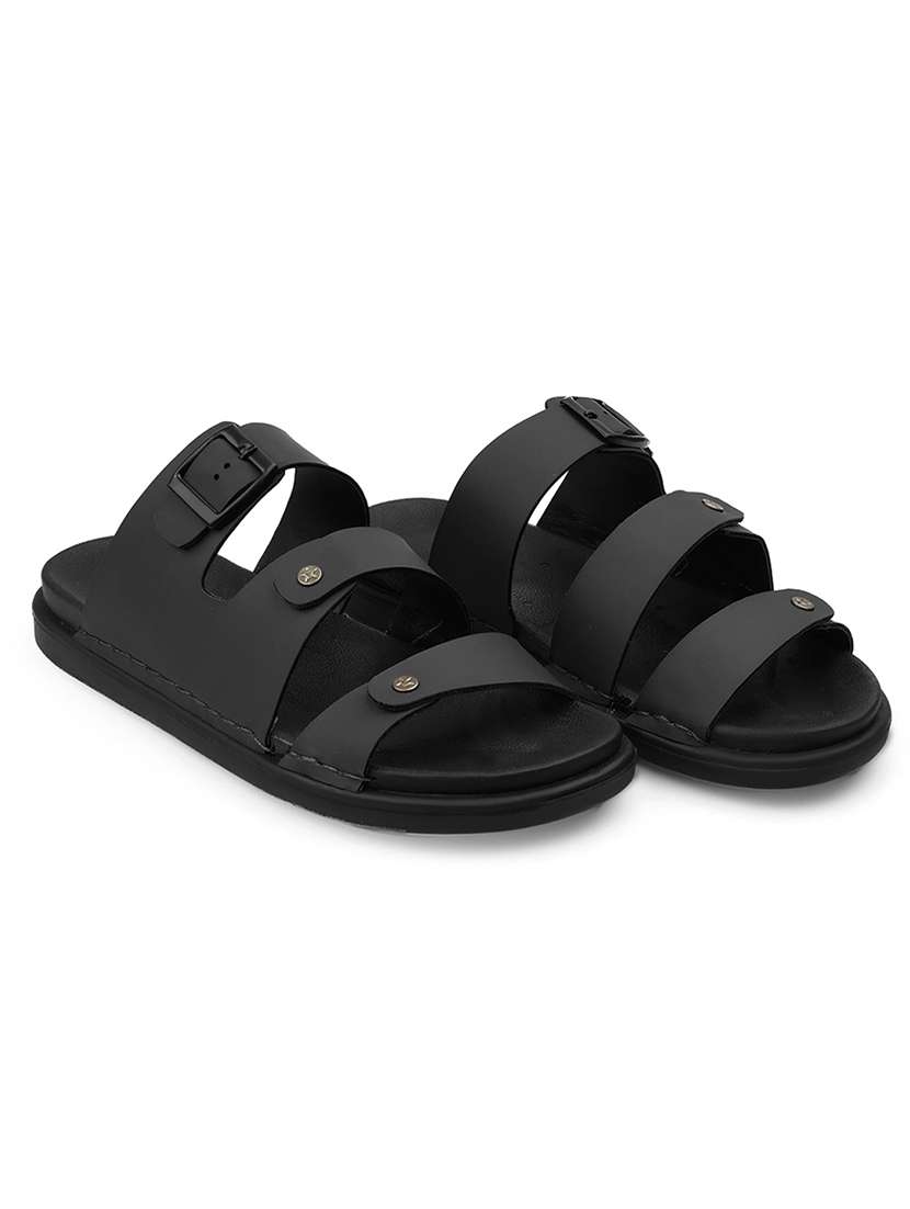 men solid slip on sandal - 22356564 -  Standard Image - 1