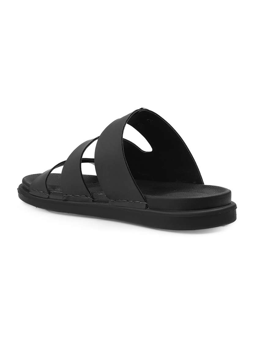 men solid slip on sandal - 22356564 -  Standard Image - 4