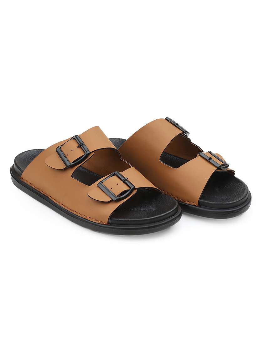 men solid slip on sandal - 22356565 -  Standard Image - 1