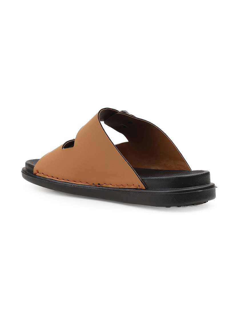 men solid slip on sandal - 22356565 -  Standard Image - 4