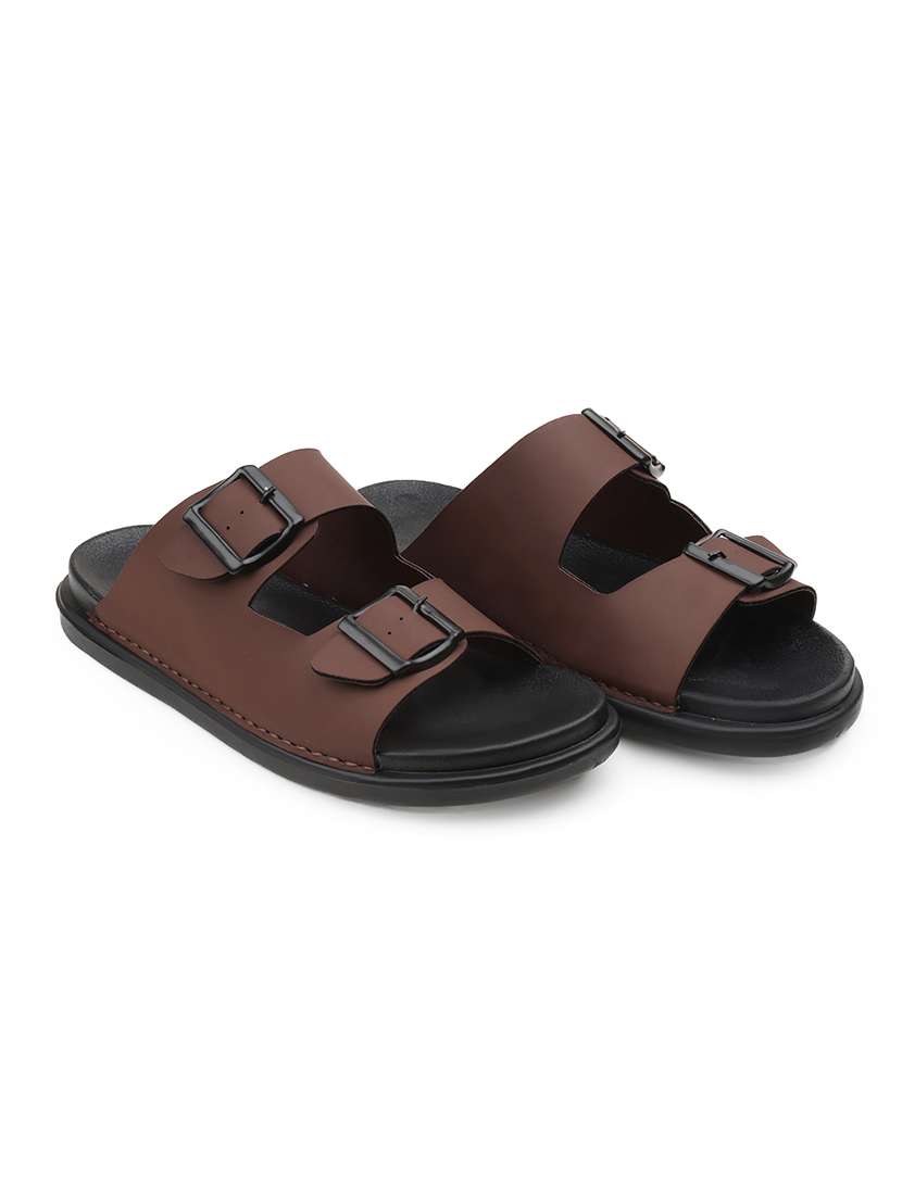 men solid slip on sandal - 22356566 -  Standard Image - 1