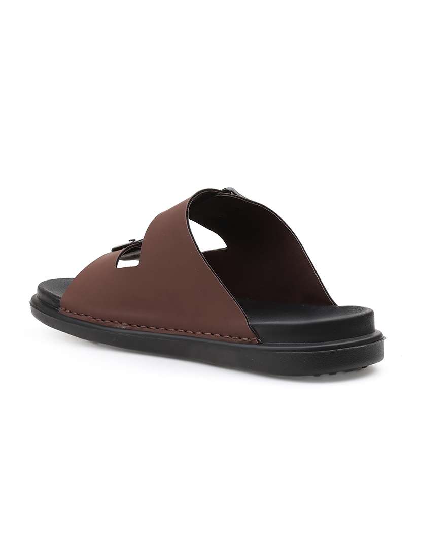 men solid slip on sandal - 22356566 -  Standard Image - 4