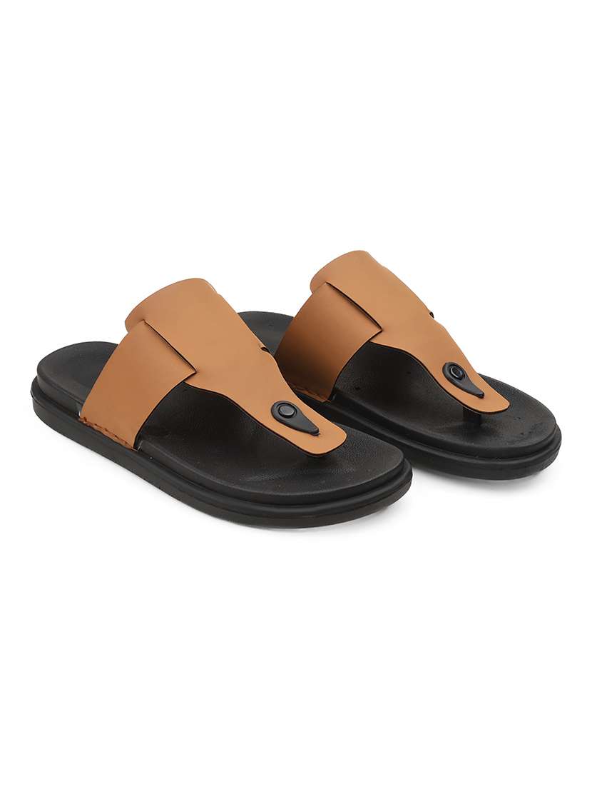 men solid toe seperator sandal - 22356569 -  Standard Image - 1