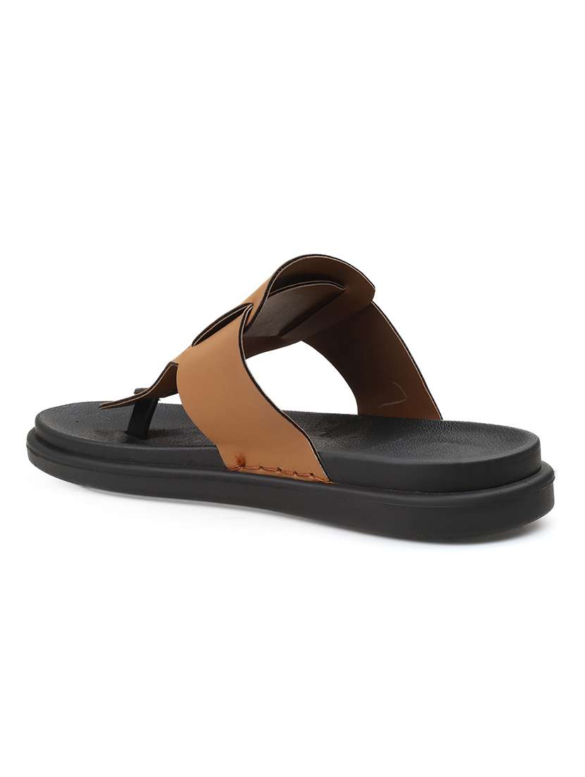 men solid toe seperator sandal - 22356569 -  Standard Image - 4