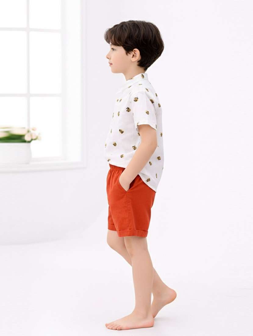 boys printed shirt and short set - 22356584 -  Standard Image - 1