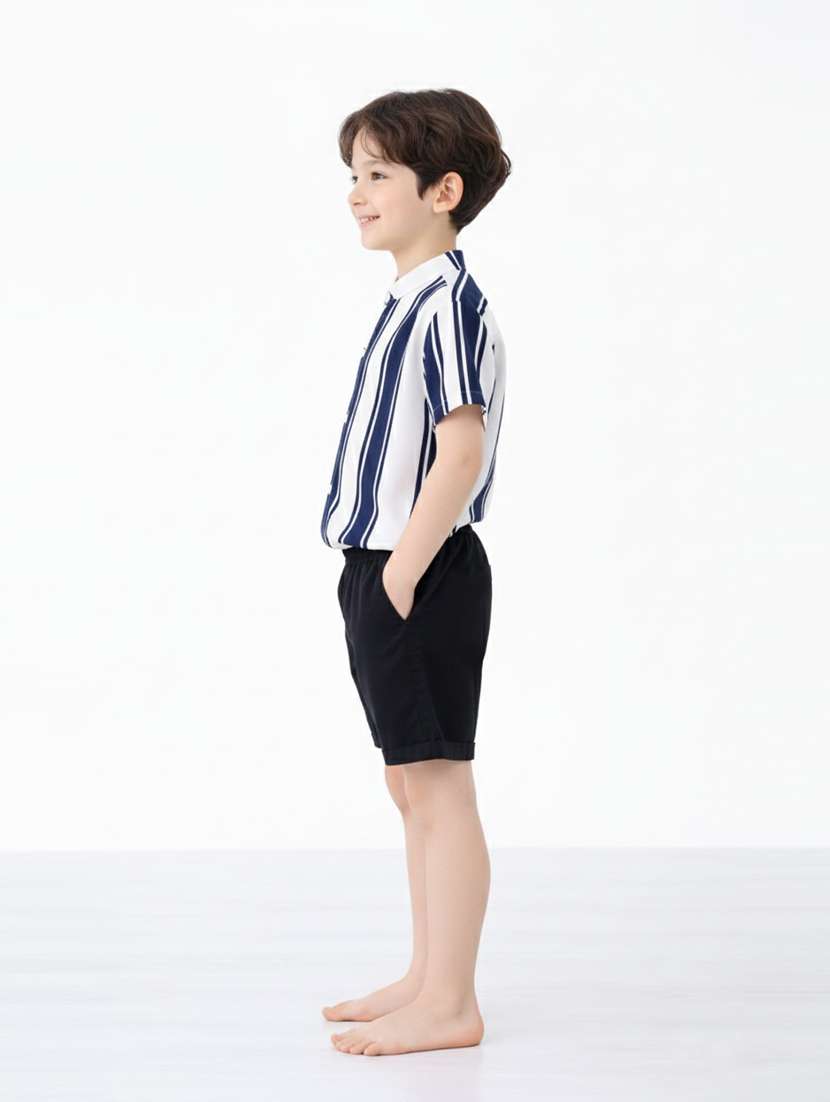 boys printed shirt and short set - 22356594 -  Standard Image - 1