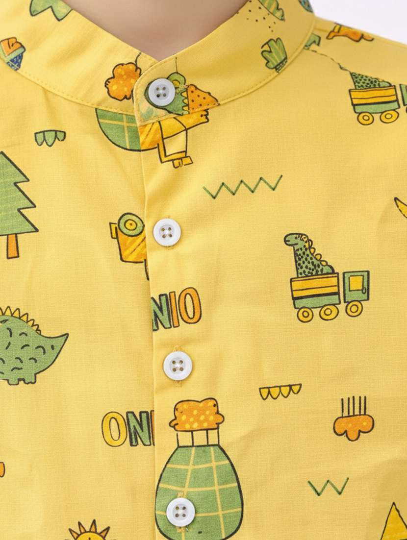 boys printed shirt and short set - 22356598 -  Standard Image - 4