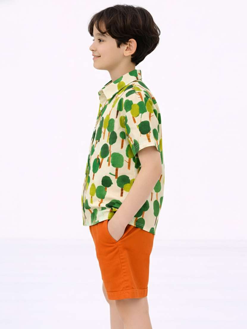boys printed shirt and short set - 22356659 -  Standard Image - 1