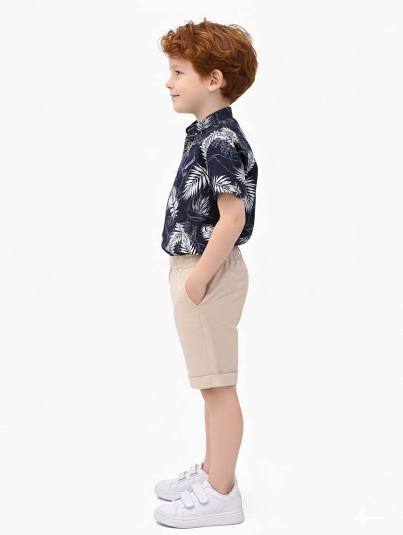 boys printed shirt and short set - 22356670 -  Standard Image - 1