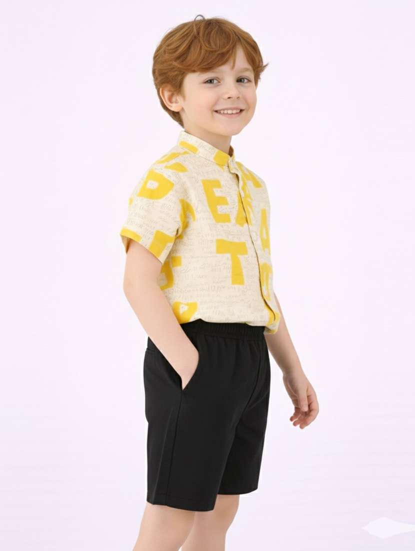 boys printed shirt and short set - 22356683 -  Standard Image - 1