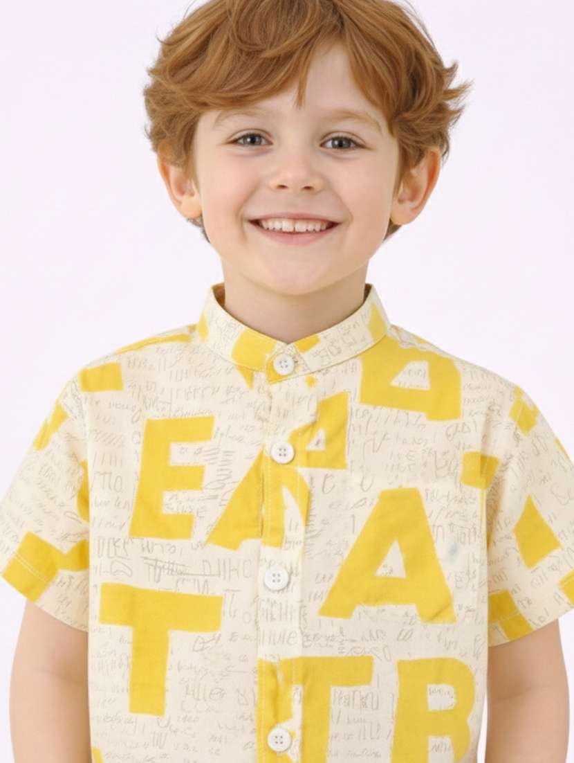boys printed shirt and short set - 22356683 -  Standard Image - 4