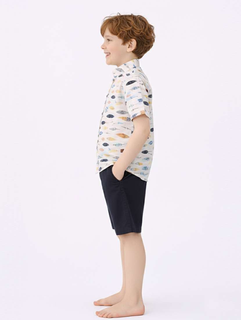 boys printed shirt and short set - 22356697 -  Standard Image - 1