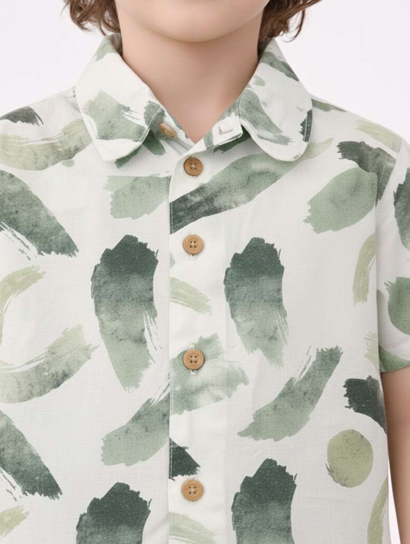 boys printed shirt and short set - 22356710 -  Standard Image - 4
